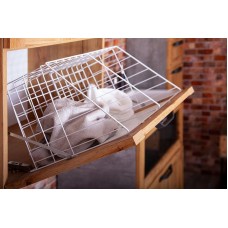 Подвесной шкаф Бриклаер Лофт 60 4627125414466 с бельевой корзиной Метрополитен грей