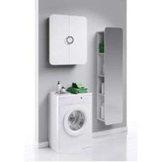 Шкаф подвесной белый матовый/дуб седой Aqwella Alicante Alic.04.06/Gray