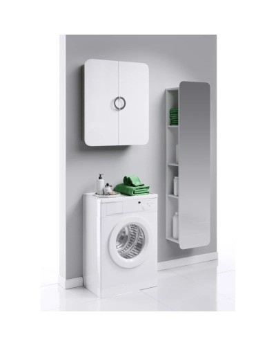 Шкаф подвесной белый матовый/дуб седой Aqwella Alicante Alic.04.06/Gray