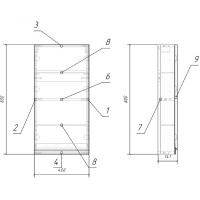 Подвесной шкаф Cersanit Moduo 40 SB-SW-MOD40/Wh Белый