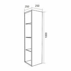 Подвесной шкаф 1MarKa Cube 25 У79533 Белый