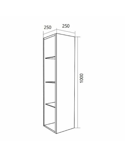 Подвесной шкаф 1MarKa Cube 25 У79533 Белый