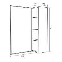Подвесной шкаф 1MarKa Cube 15 У83244 Белый