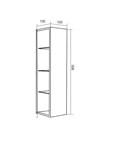 Подвесной шкаф 1MarKa Cube 15 У83244 Белый