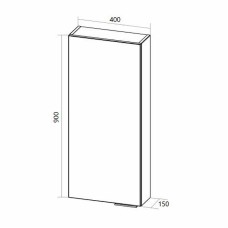 Подвесной шкаф 1MarKa Gaula 40П У92523 White