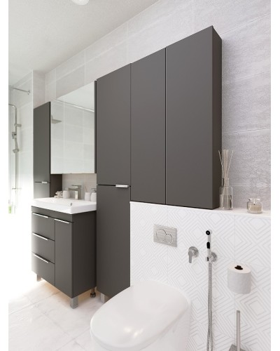 Подвесной шкаф 1MarKa Gaula 60П У92551 Графит матовый