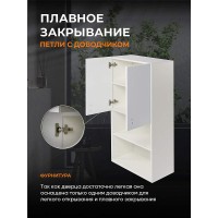 Подвесной шкаф Orange Смайл 60 SM-60SR3 Белый