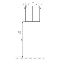 Шкаф двустворчатый Акватон Шерилл 1A206603SH010