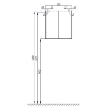 Шкаф двустворчатый Акватон Шерилл 1A206603SH010