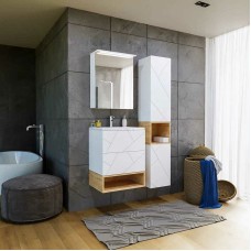 Подвесной шкаф Бриклаер Кристалл 35 4627125416026 Белый