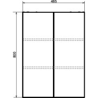 Подвесной шкаф Comforty Порто 50 00-00009235 Дуб дымчатый