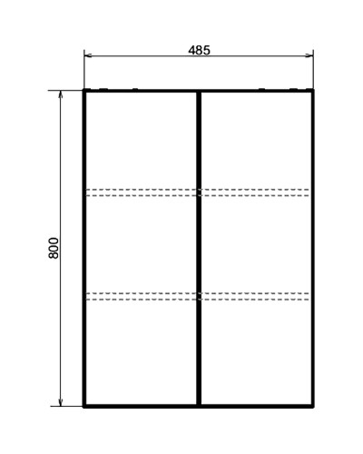 Подвесной шкаф Comforty Порто 50 00-00009235 Дуб дымчатый