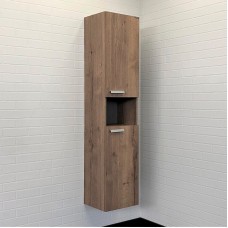Шкаф пенал Comforty Никосия 35 00-00009554 подвесной Дуб темный