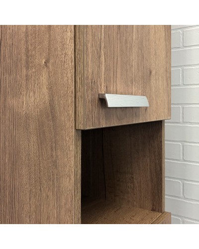 Шкаф пенал Comforty Никосия 35 00-00009554 подвесной Дуб темный