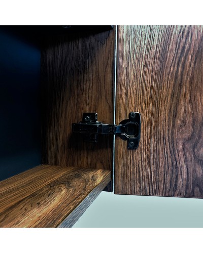 Подвесной шкаф Comforty Порто 50 00-00009245 Дуб темно-коричневый