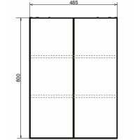 Подвесной шкаф Comforty Порто 50 00-00009245 Дуб темно-коричневый
