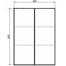Подвесной шкаф Comforty Порто 50 00-00009245 Дуб темно-коричневый