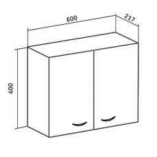 Подвесной шкаф Runo Рондо 60 00000001182 Белый