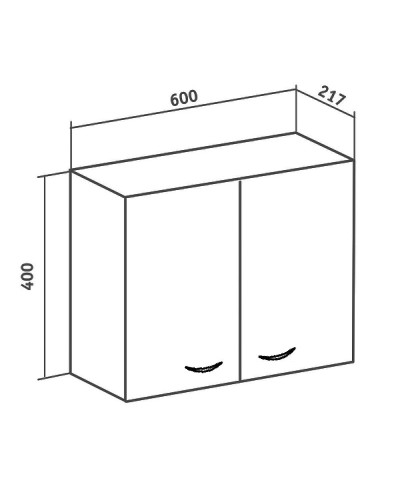 Подвесной шкаф Runo Рондо 60 00000001182 Белый