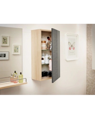 Шкаф серый/ясень Cersanit Smart SW-SMA/Gr