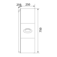 Шкаф белый глянец L Marka One Bonne У73024