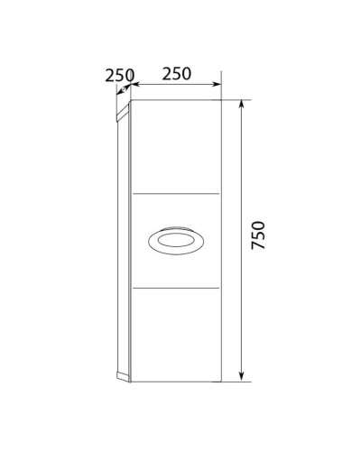 Шкаф белый глянец L Marka One Bonne У73024