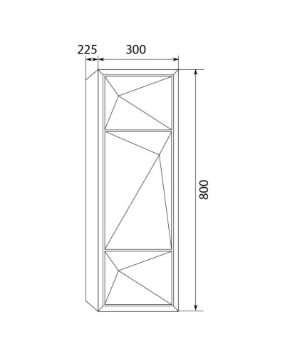 Шкаф белый глянец L Marka One Romb У73558