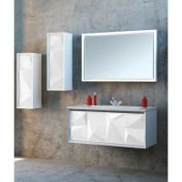 Шкаф белый глянец R Marka One Romb У71344