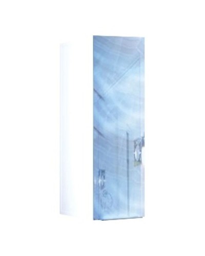 Шкаф голубой мрамор/белый глянец R Marka One Liriya У73136