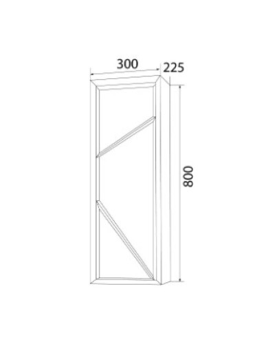 Шкаф черный дикий камень/белый глянец L Marka One Seattle У73220