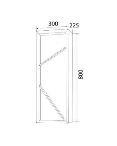 Шкаф голубой мрамор/белый глянец R Marka One Seattle У73159