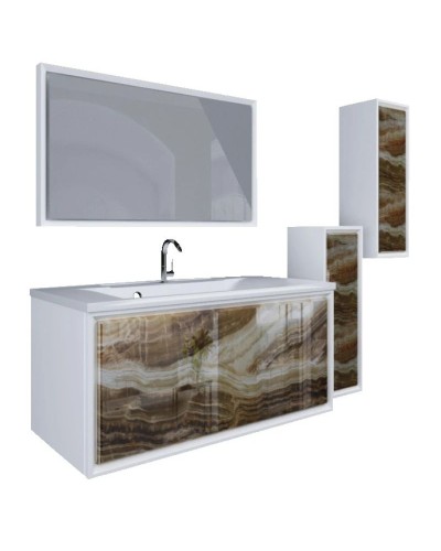 Шкаф оникс/белый глянец R Marka One Seattle У73157