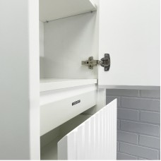 Шкаф пенал Comforty Марсель 40 00-00012273 Белый