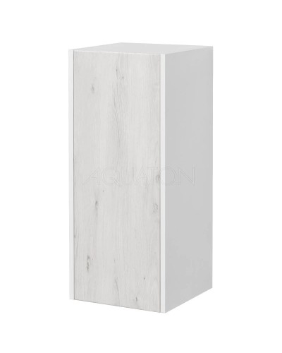 Шкаф подвесной белый глянец/ольха наварра Акватон Сакура 1A220803SKW8L