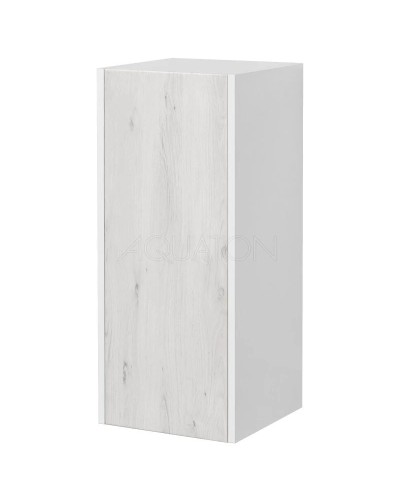 Шкаф подвесной белый глянец/ольха наварра Акватон Сакура 1A220803SKW8R