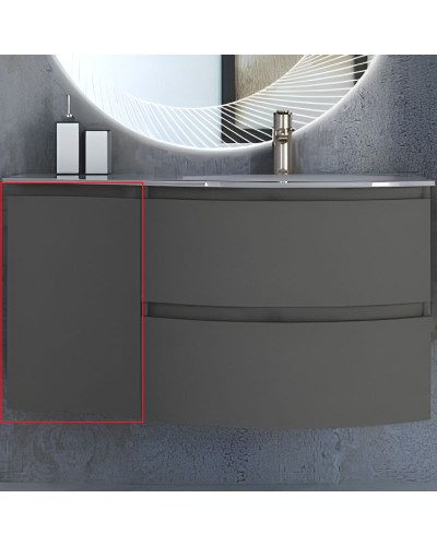 Подвесной шкаф Cezares Vague 34 L 54907 Grigio talpa opaco