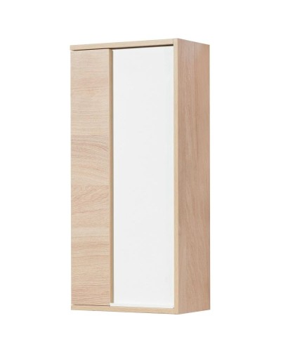 Шкаф подвесной белый глянец/дуб эврика Акватон Бостон 1A239903BN010