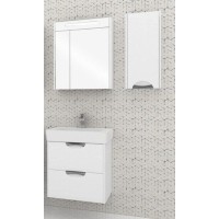 Шкаф одностворчатый подвесной 32х77,2 см дуб полярный R Акватон Сильва 1A215703SIW7R