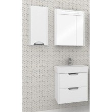 Шкаф одностворчатый подвесной 32х77,2 см дуб полярный L Акватон Сильва 1A215703SIW7L