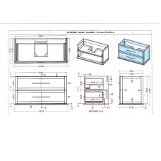 Подвесной шкаф Cezares Tiffany 34 54961 Nero grafite
