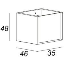 Подвесной шкаф Cezares Bellagio 35 54863 Grafite