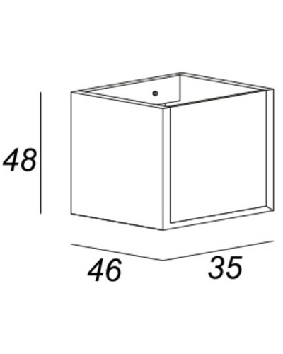 Подвесной шкаф Cezares Bellagio 35 54863 Grafite