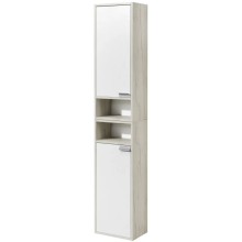 Шкаф подвесной белый глянец/дуб крафт L Акватон Флай 1A237903FAX1L