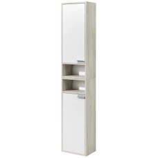 Шкаф подвесной белый глянец/дуб крафт L Акватон Флай 1A237903FAX1L