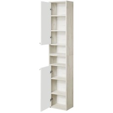 Шкаф подвесной белый глянец/дуб крафт L Акватон Флай 1A237903FAX1L