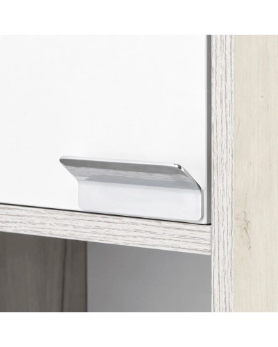 Шкаф подвесной белый глянец/дуб крафт L Акватон Флай 1A237903FAX1L