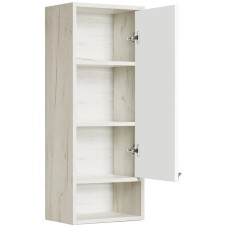 Шкаф подвесной белый глянец/дуб крафт R Акватон Флай 1A237903FAX1R