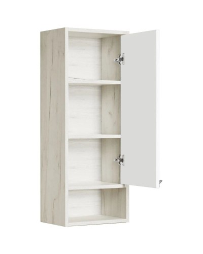 Шкаф подвесной белый глянец/дуб крафт R Акватон Флай 1A237903FAX1R