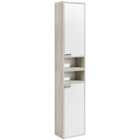 Шкаф подвесной белый глянец/дуб крафт R Акватон Флай 1A237903FAX1R