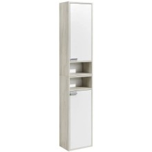 Шкаф подвесной белый глянец/дуб крафт R Акватон Флай 1A237903FAX1R